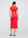 GAP Rochie midi din tricot cu decupaje GAP