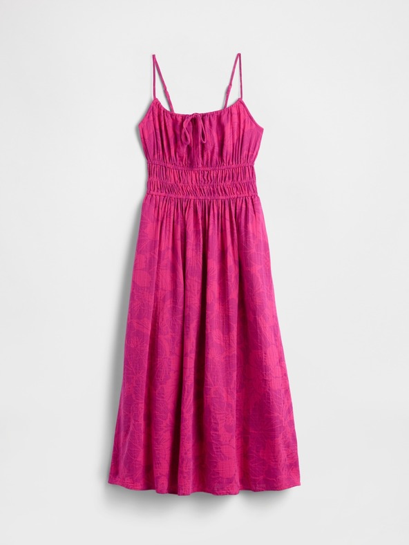 GAP Rochie maxi din muselină cu buzunare GAP