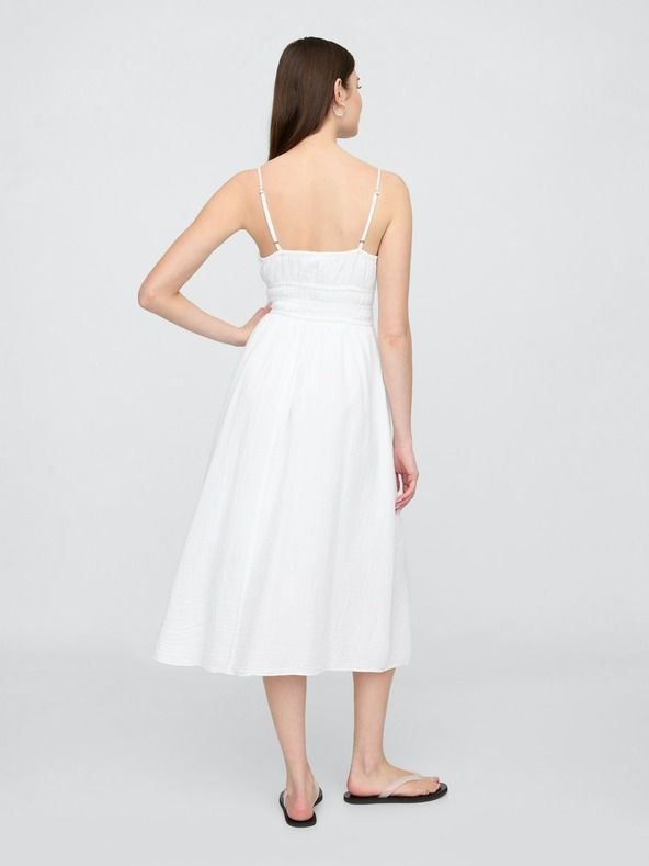 GAP Rochie maxi din muselină cu buzunare GAP