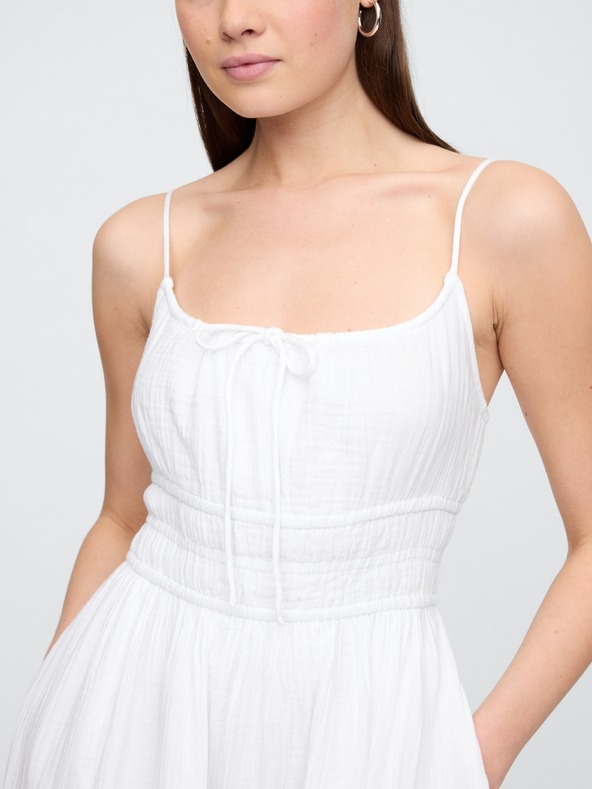 GAP Rochie maxi din muselină cu buzunare GAP