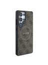 Guess Guess PU Leather 4G Colored Ring MagSafe Husă spate pentru Samsung Galaxy S25 Ultra Brown