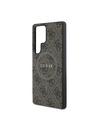 Guess Guess PU Leather 4G Colored Ring MagSafe Husă spate pentru Samsung Galaxy S25 Ultra Brown