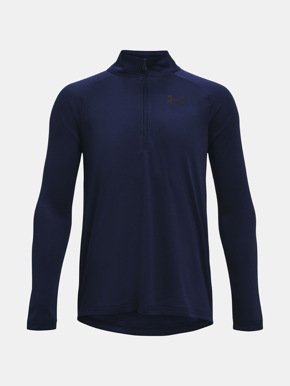 Under Armour Tricou pentru băieți Under Armour UA Tech 2.0 1/2 Fermoar-NVY