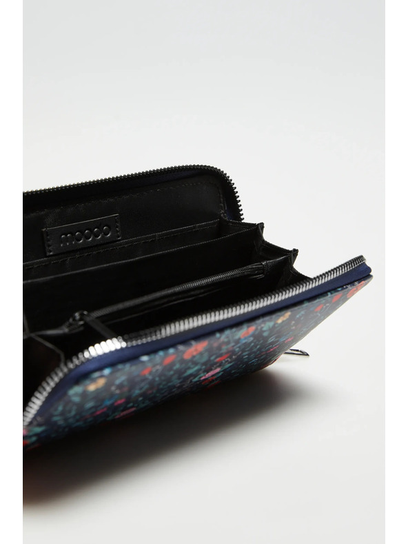 Moodo Portofel albastru închis cu model