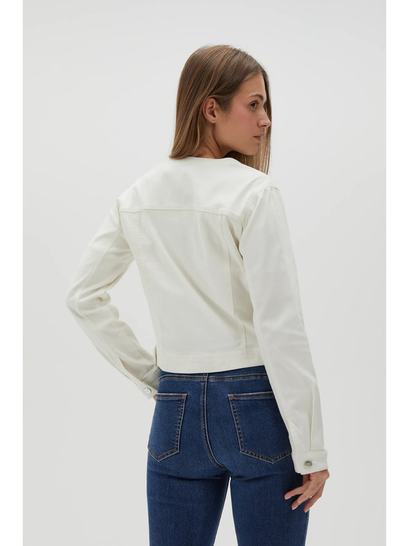 Moodo Jachetă albă de damă Moodo