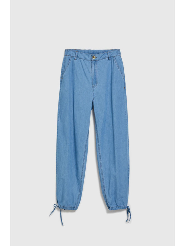 Moodo Pantaloni albaștri pentru femei Moodo