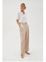 Moodo Pantaloni eleganți bej pentru femei Moodo