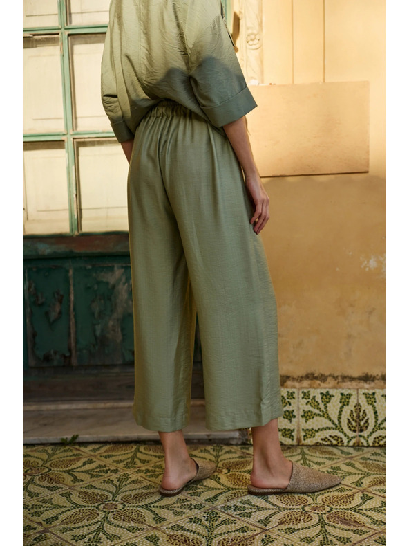 Moodo Pantaloni măslini pentru femei Moodo