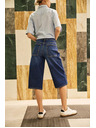 Moodo Pantaloni scurți din denim albaștri pentru femei Moodo