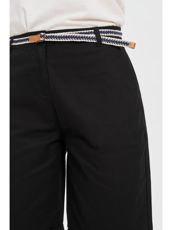 Moodo Pantaloni scurți negri pentru femei Moodo