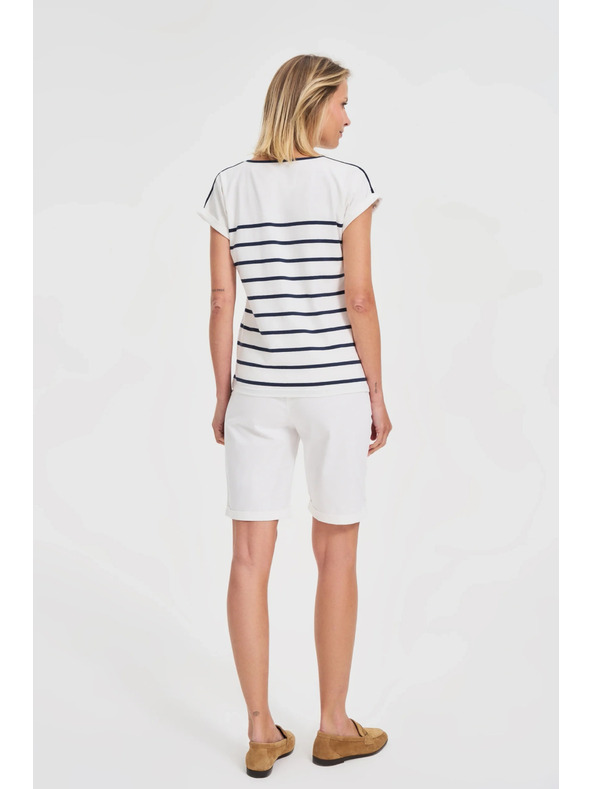 Moodo Pantaloni scurți albi de damă Moodo