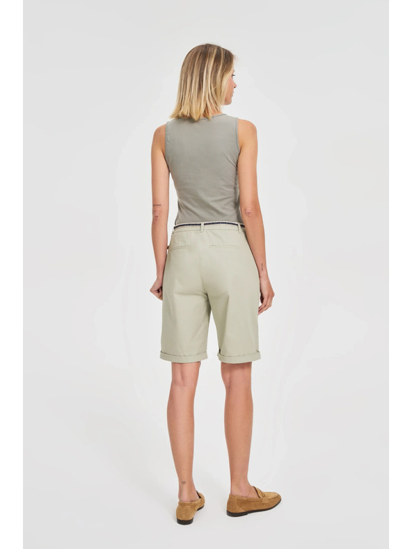 Moodo Pantaloni scurți măslinie pentru femei Moodo