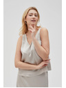 Moodo Bluză bej fără mâneci pentru femei Moodo