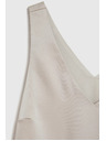 Moodo Bluză bej fără mâneci pentru femei Moodo