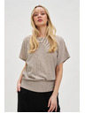 Moodo Tricou bej pentru femei Moodo