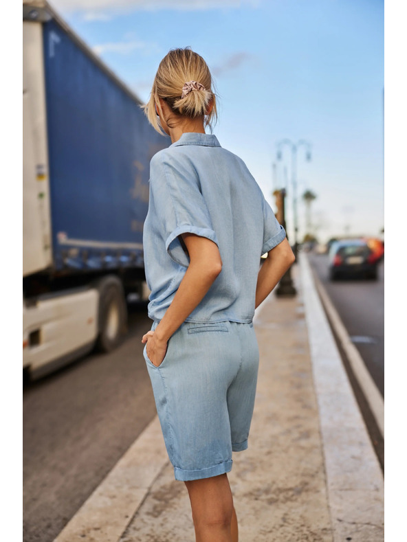 Moodo Cămașă albastră pentru femei Moodo