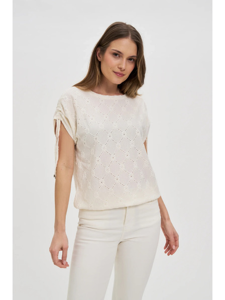 Moodo Tricou alb pentru femei Moodo