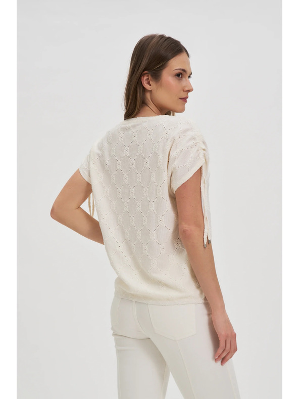 Moodo Tricou alb pentru femei Moodo