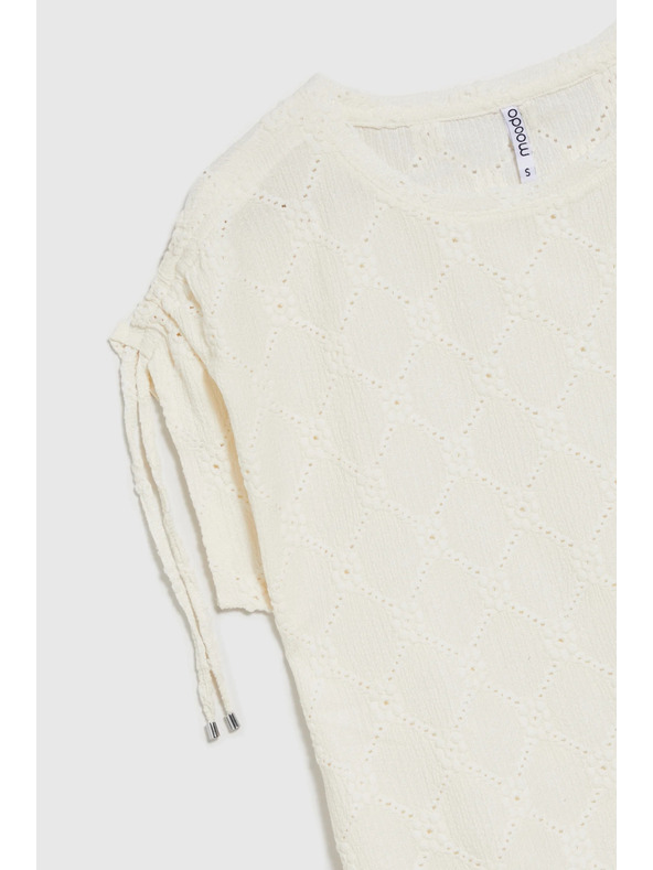 Moodo Tricou alb pentru femei Moodo