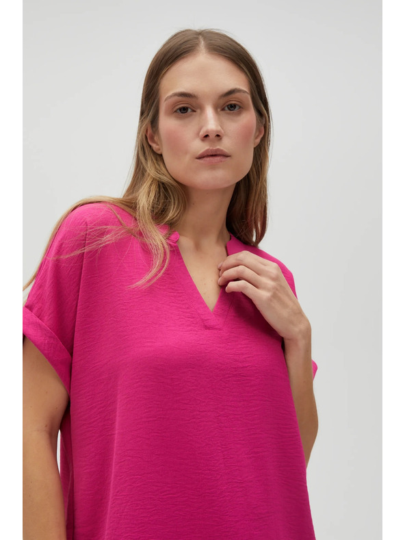 Moodo Cămașă fuchsia pentru femei Moodo