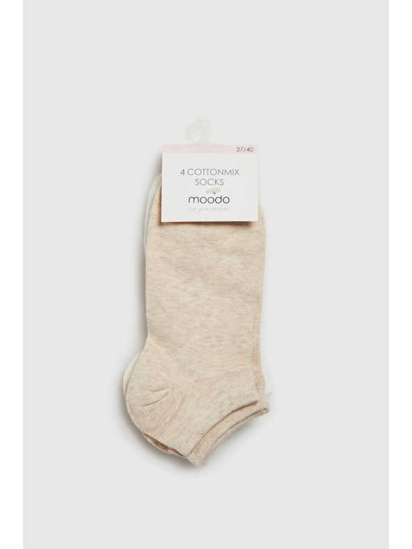 Moodo Șosete bej deschis pentru femei Moodo