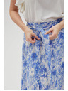 Moodo Fustă florală albastră pentru femei Moodo