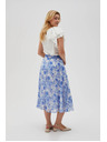 Moodo Fustă florală albastră pentru femei Moodo