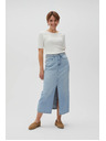 Moodo Fustă lungă din denim cu despicătură Moodo