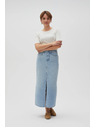 Moodo Fustă lungă din denim cu despicătură Moodo