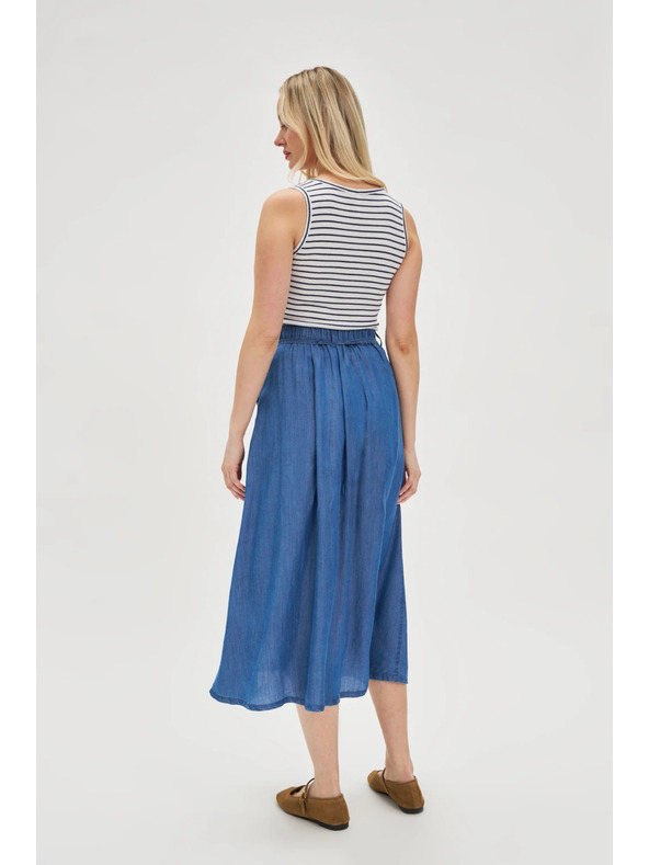 Moodo Fustă denim albastră pentru femei Moodo
