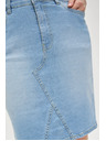 Moodo Fustă damă din denim albastră Moodo