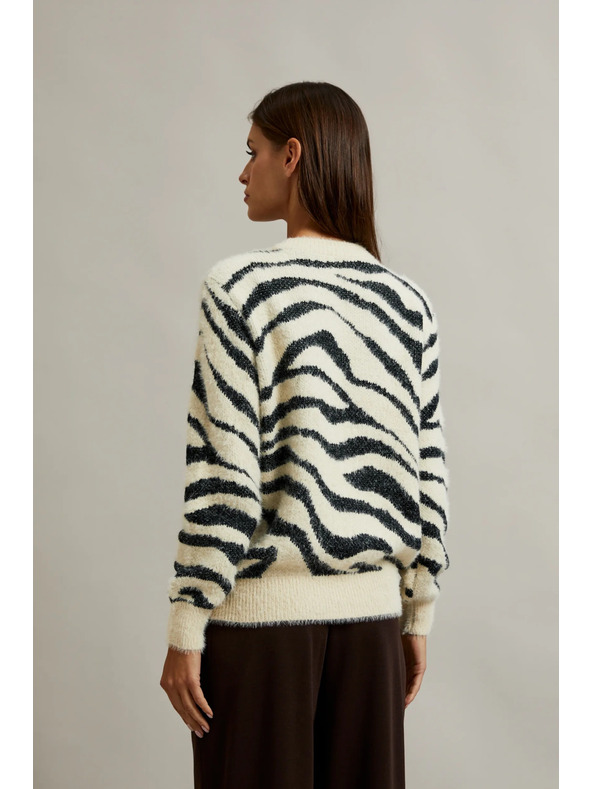 Moodo Pulover pentru femei cu imprimeu animal