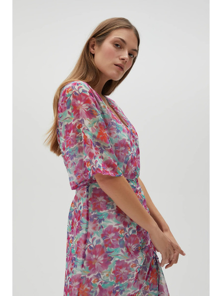 Moodo Rochie fuchsia pentru femei Moodo