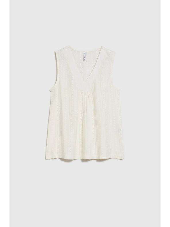 Moodo Top crem fără mâneci pentru femei