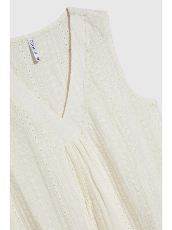 Moodo Top crem fără mâneci pentru femei