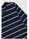 Moodo Tricou bleumarin cu mânecă lungă pentru femei Moodo