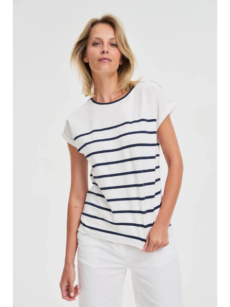 Moodo Tricou albastru închis pentru femei Moodo