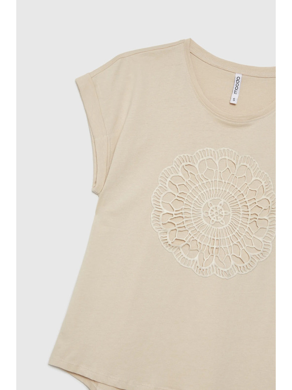 Moodo Tricou bej deschis pentru femei Moodo