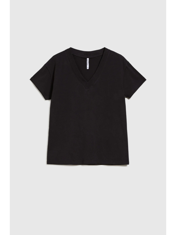 Moodo Tricou negru pentru femei Moodo