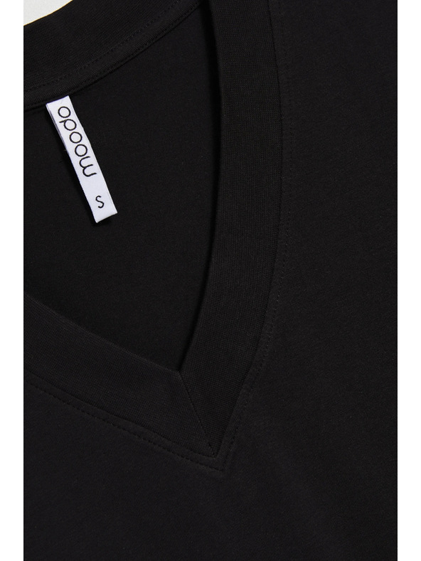 Moodo Tricou negru pentru femei Moodo