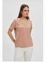 Moodo Tricou maro deschis pentru femei Moodo