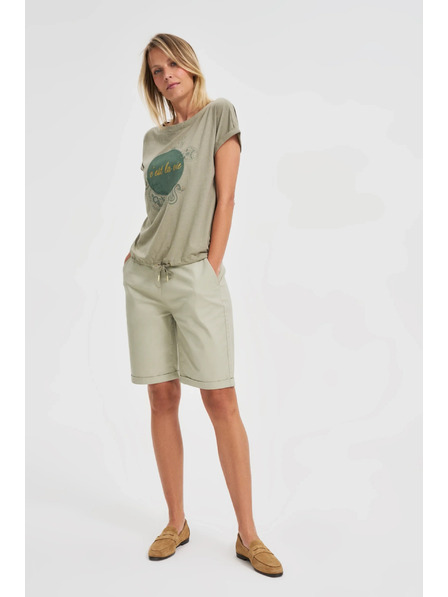 Moodo Tricou măsliniu pentru femei Moodo