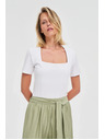 Moodo Tricou alb pentru femei Moodo