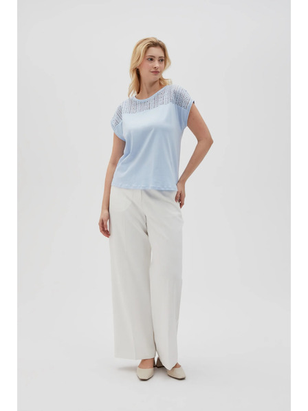 Moodo Tricou albastru deschis pentru femei Moodo