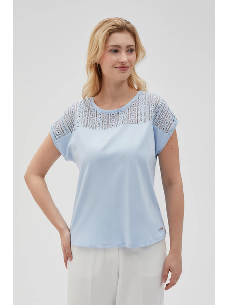 Moodo Tricou albastru deschis pentru femei Moodo