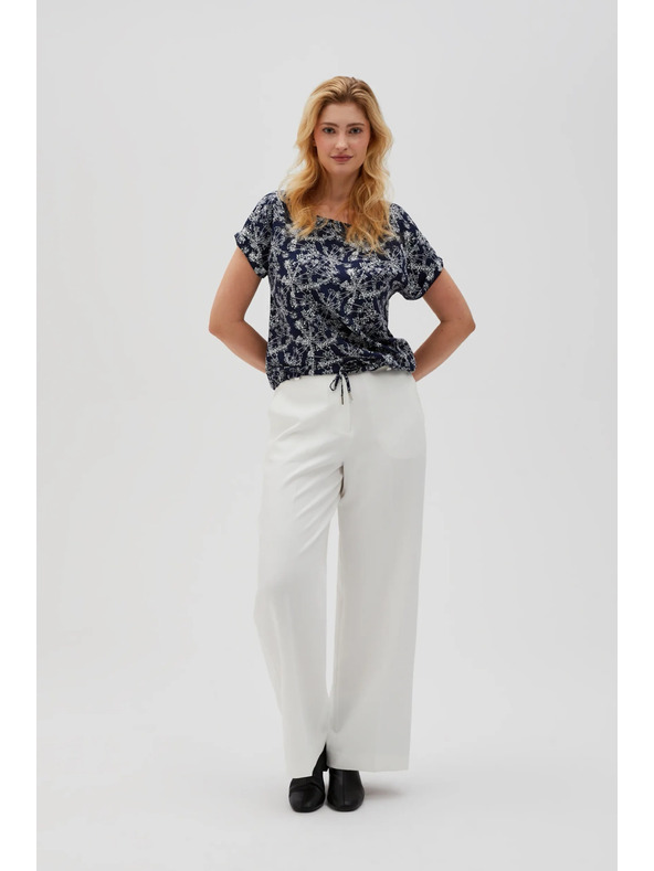 Moodo Bluză bleumarin cu legătoare