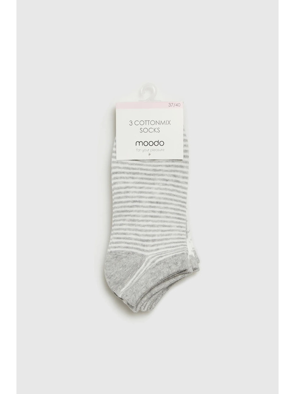 Moodo Șosete gri deschis pentru femei