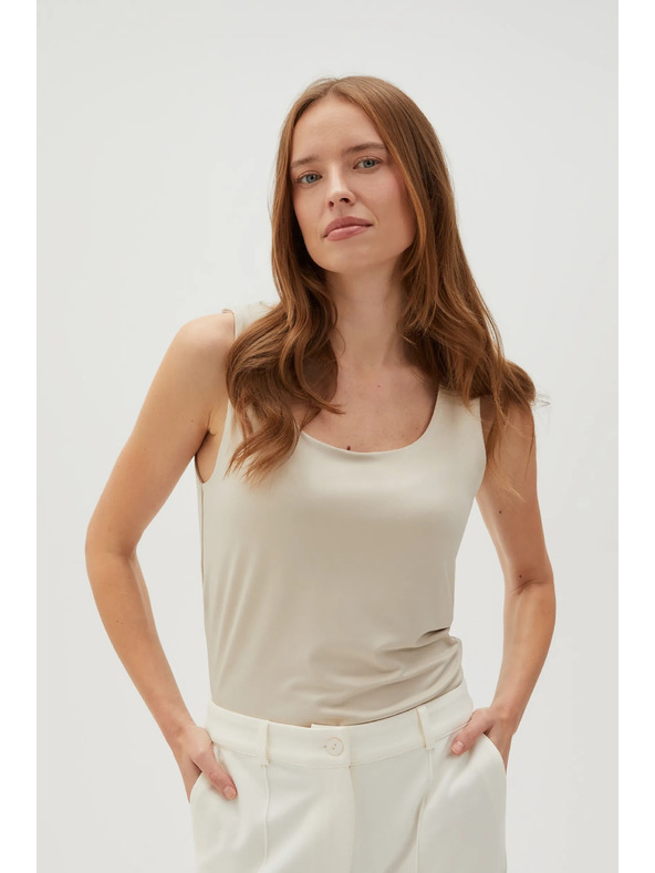Moodo Top bej pentru femei