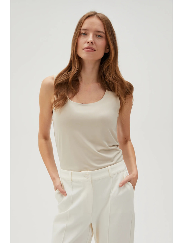 Moodo Top bej pentru femei