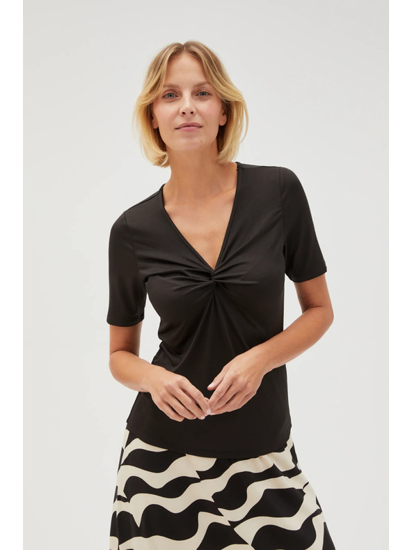 Moodo Tricou negru pentru femei